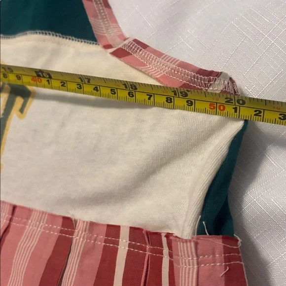 BDG Ace Spliced Graphic Pleated Peplum Tank Top SZ L Urban Outfitters Casual NWT - Picture 7 of 12